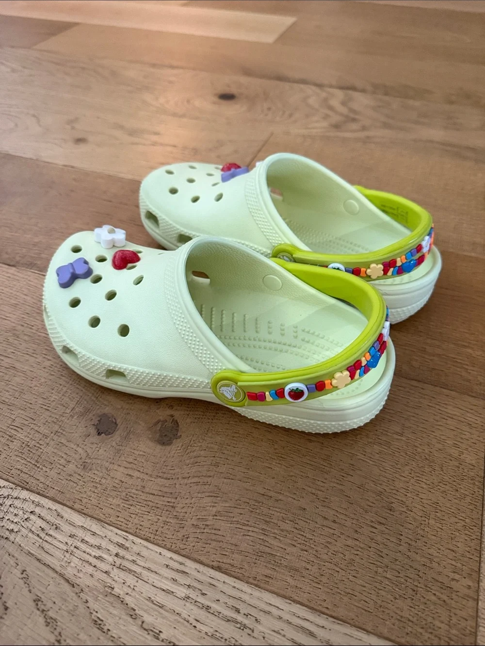 Kids Classic Friendship Bracelet Crocs Clog- Light Green